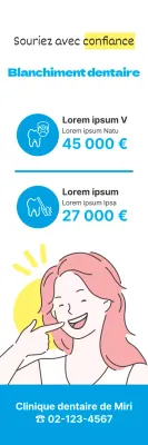 Dentiste bleu Blanchiment des dents