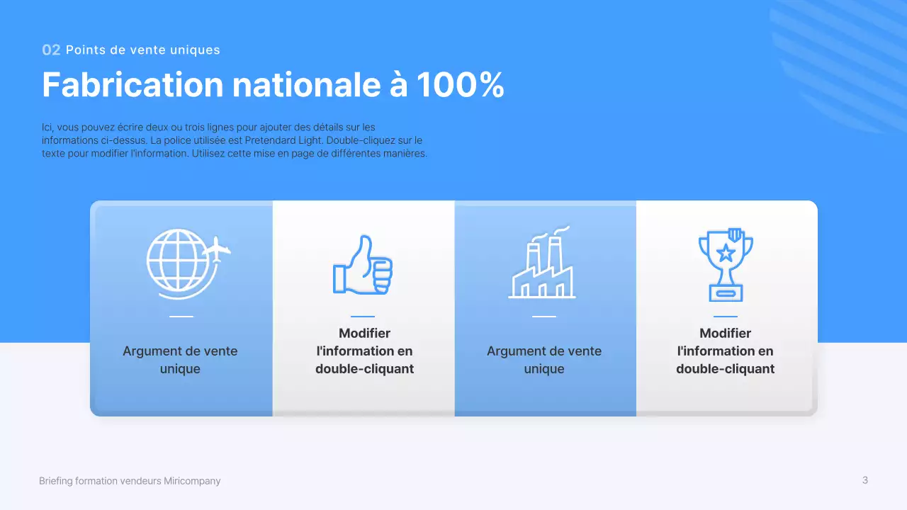 Formation des vendeurs avec des formes bleues et tridimensionnelles