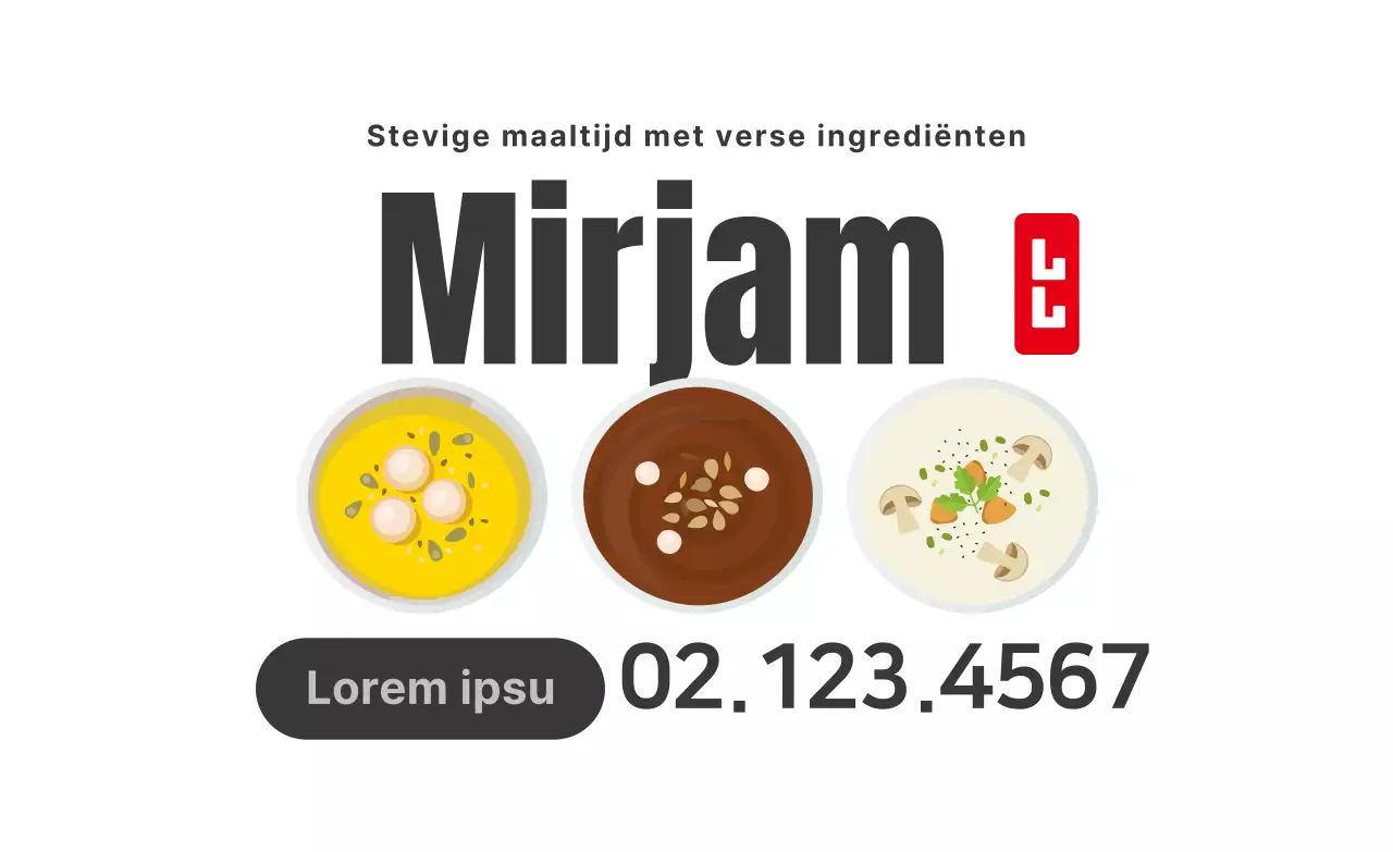 Witte illustratie schoon restaurant pap promotie