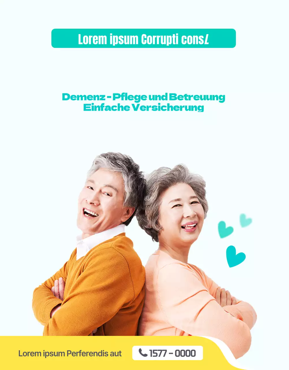 Einführung einer türkisfarbenen, sauberen Pflegeversicherung für Demenzkranke