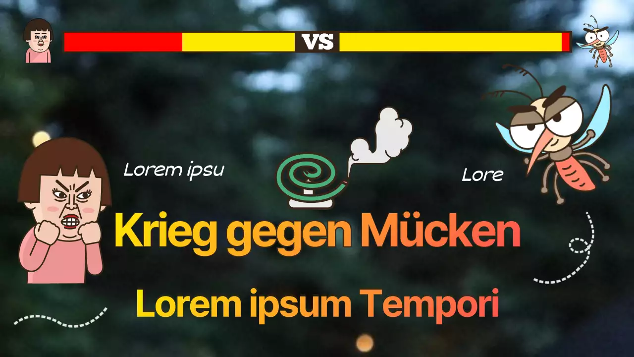 Spielbild in Gelb und Rot Wie man Mücken abwehrt