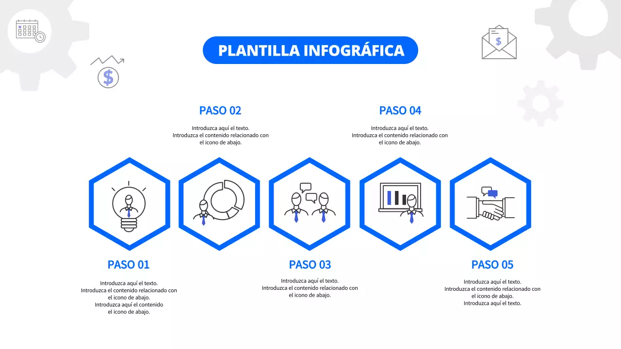 Plantilla infográfica de mapa de ruta empresarial azul Plan de negocio