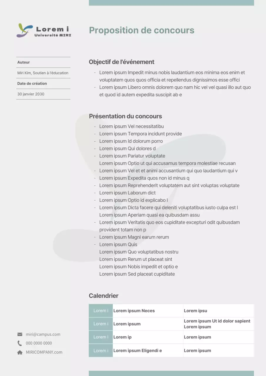 Concours pour les universités vertes et propres