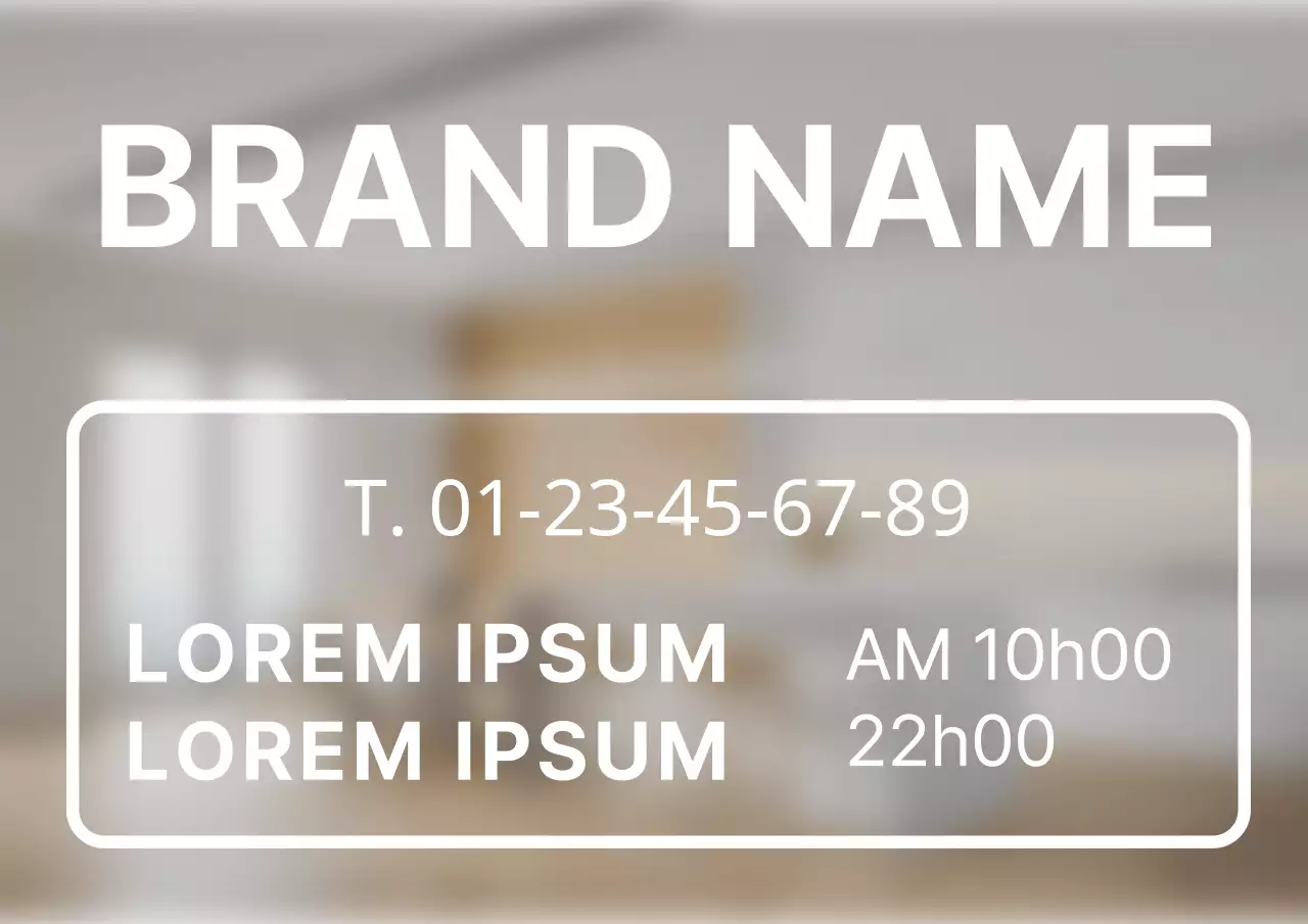 Papier à lettres blanc simple pour le nom de la marque