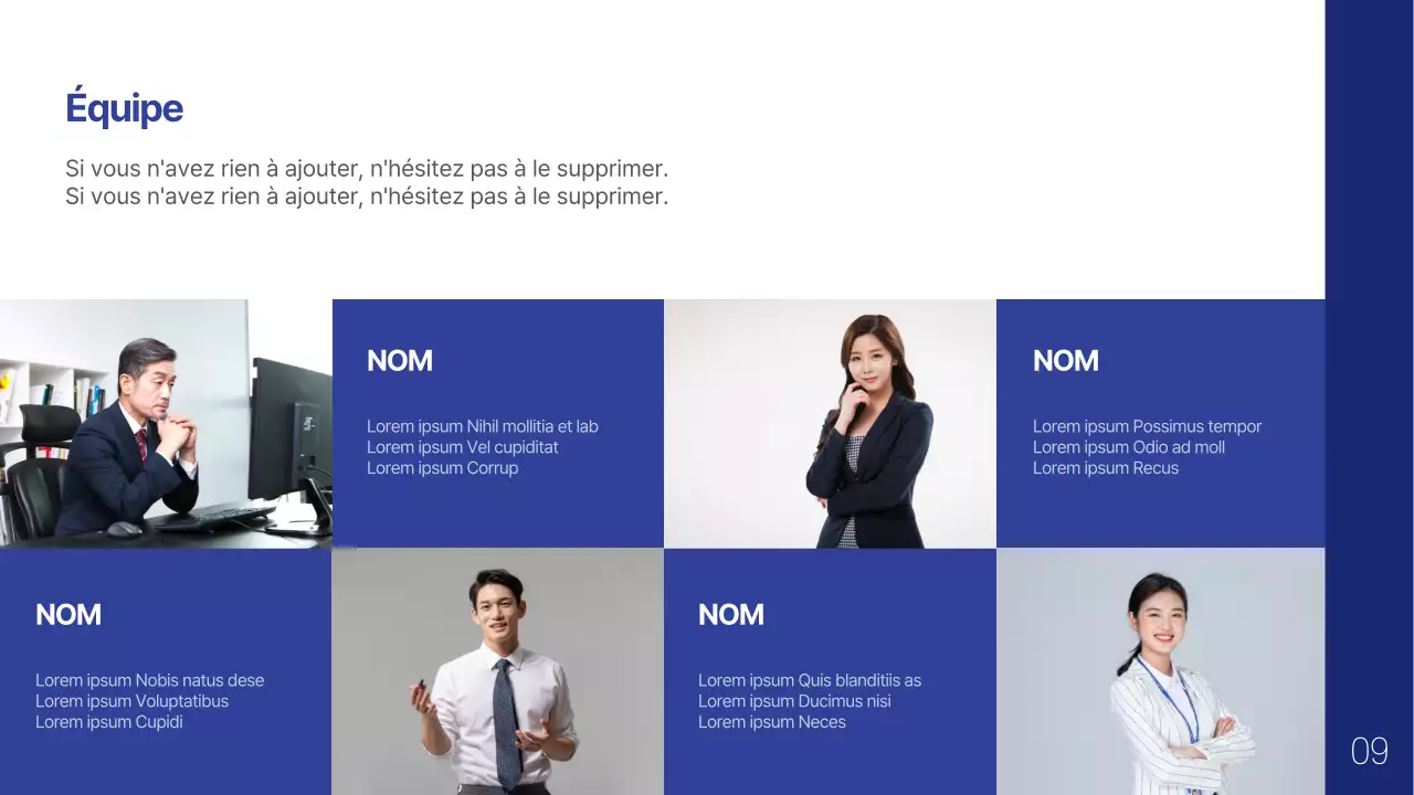 Profil d'entreprise simple