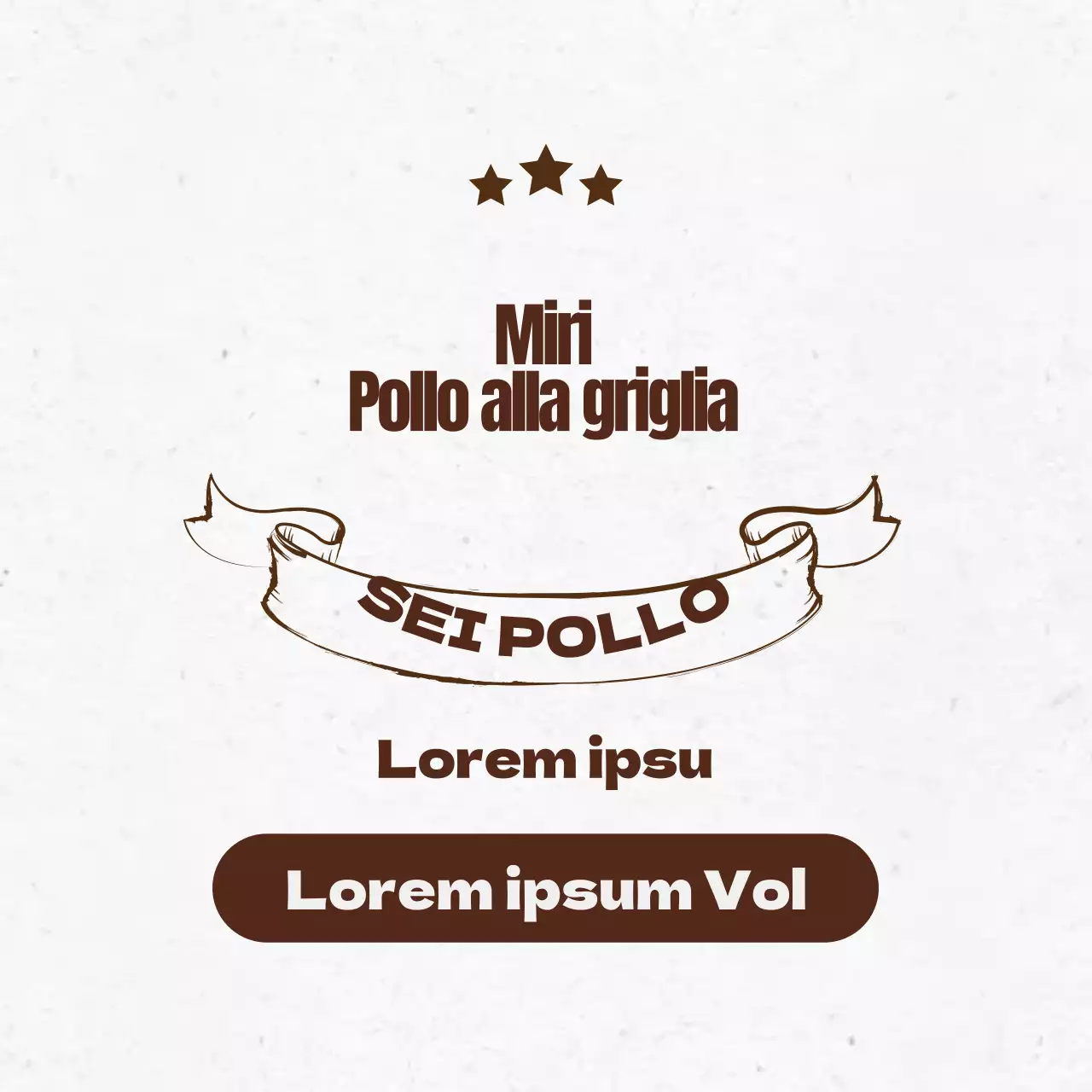 La scritta marrone evidenzia il ristorante vintage che promuove il pollo kang chung