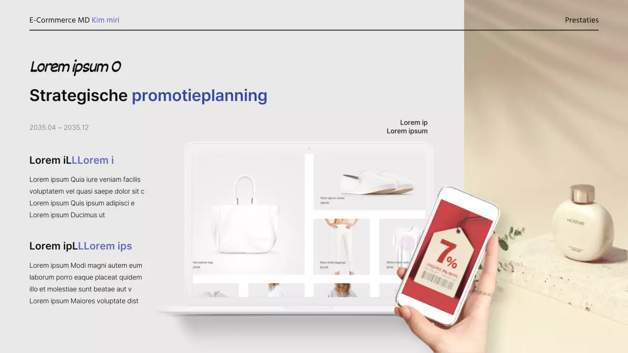 Eenvoudige, professionele portfolio-cv in lichtblauw en lichtgeel