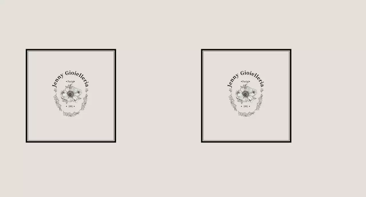 Illustrazione di fiori semplici beige