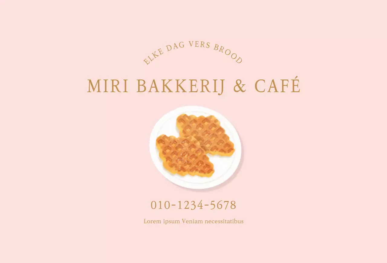 IllustratieBrunchCafé Met Dessert