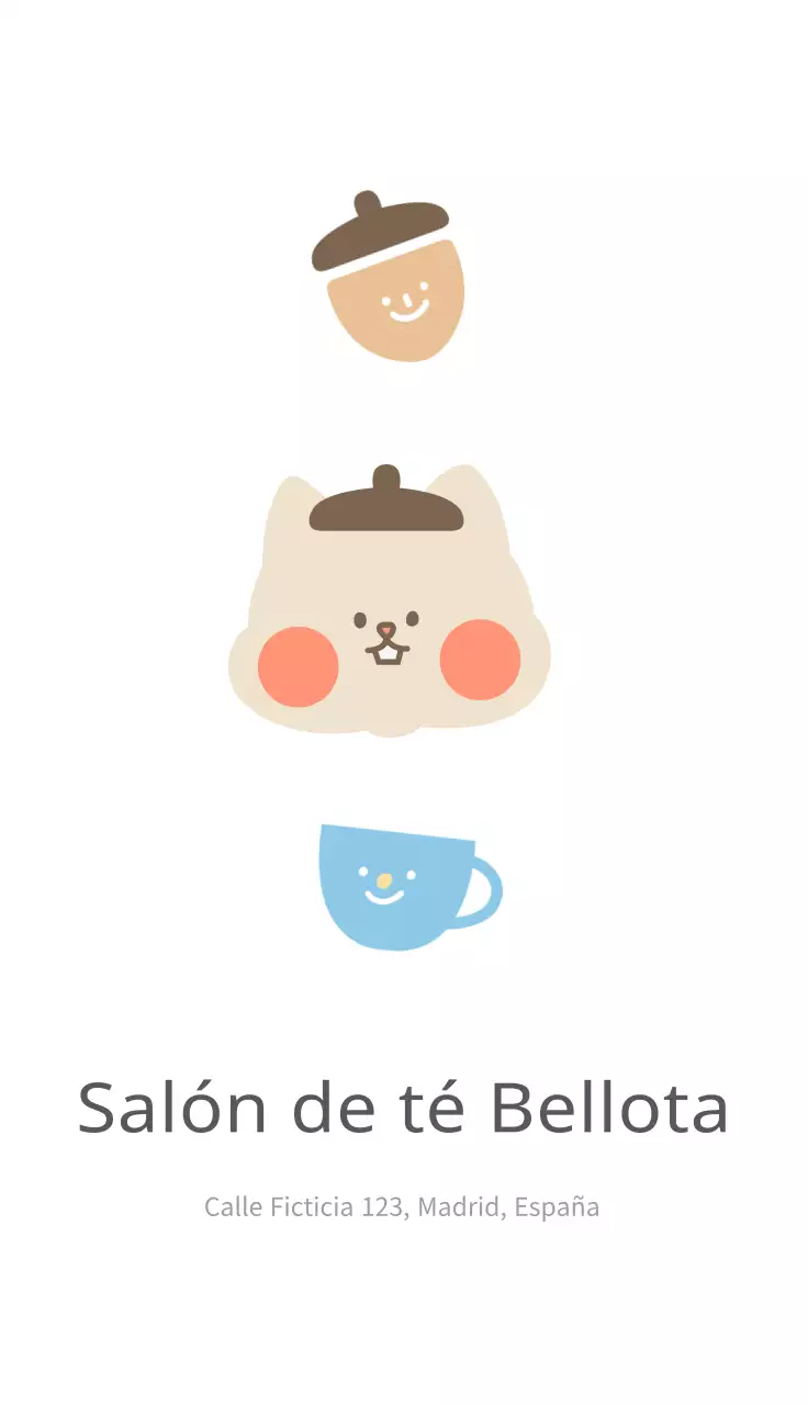 Bonitas tarjetas de visita estampadas ilustradas en blanco para una cafetería