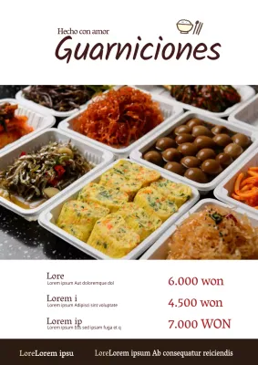 Diseñe un menú de masaje sencillo con fotos grandes