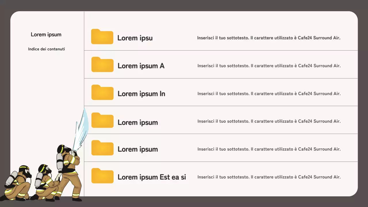 Formazione sulla sicurezza antincendio con un concetto di file explorer beige