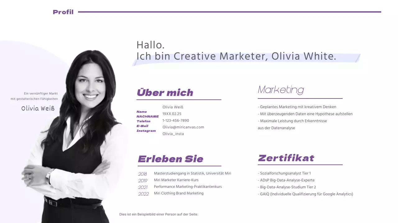 Ein sauberes Marketing-Design-Portfolio