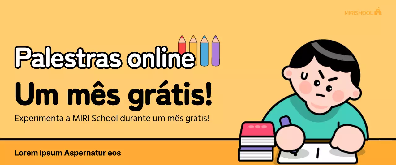 Conceito de ilustração em movimento amarelo curso online