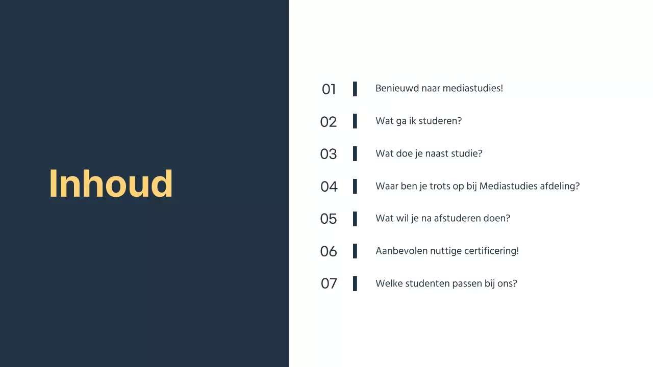 Een eenvoudige inleiding voor de afdeling public relations van een universiteit in marine en geel