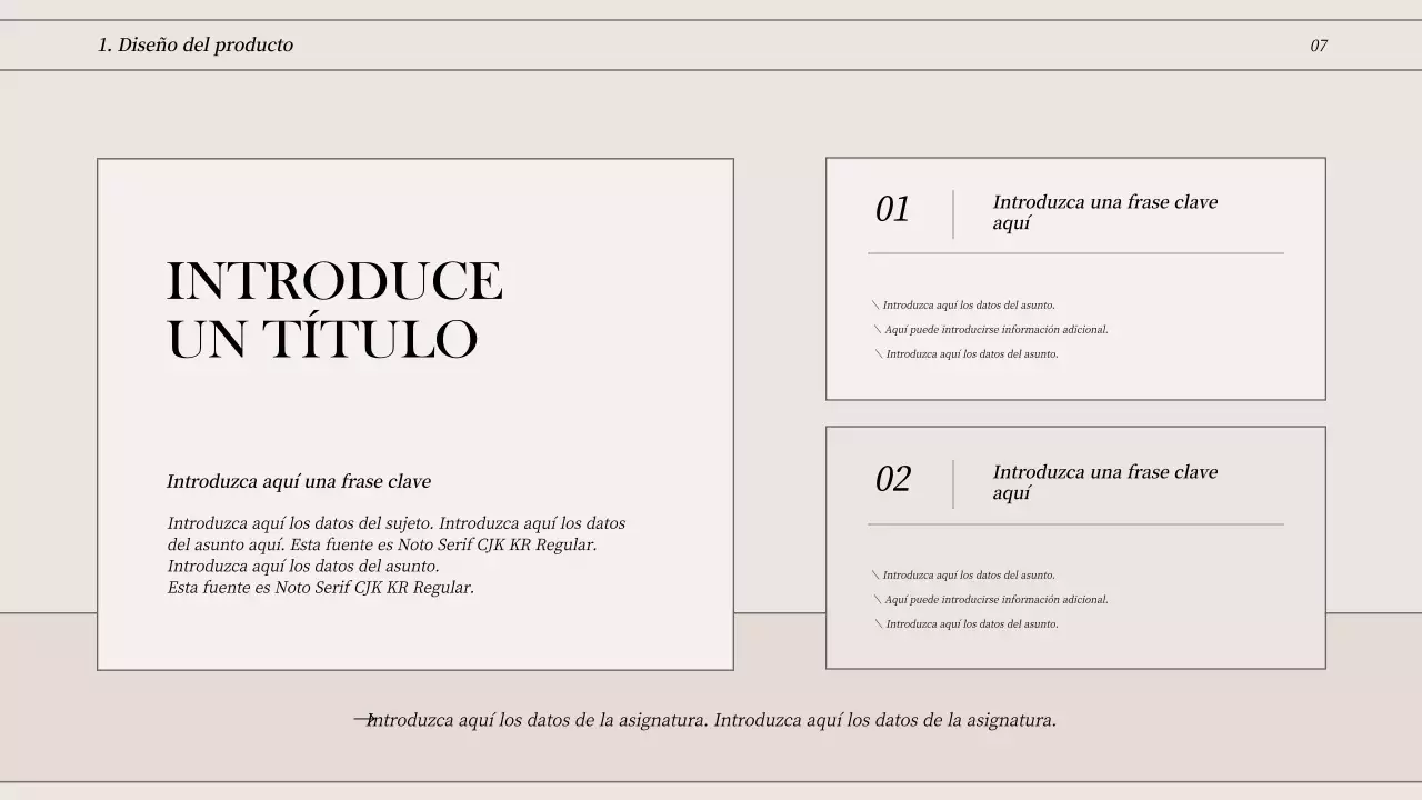 Cartera conceptual de líneas limpias en blanco roto y negro