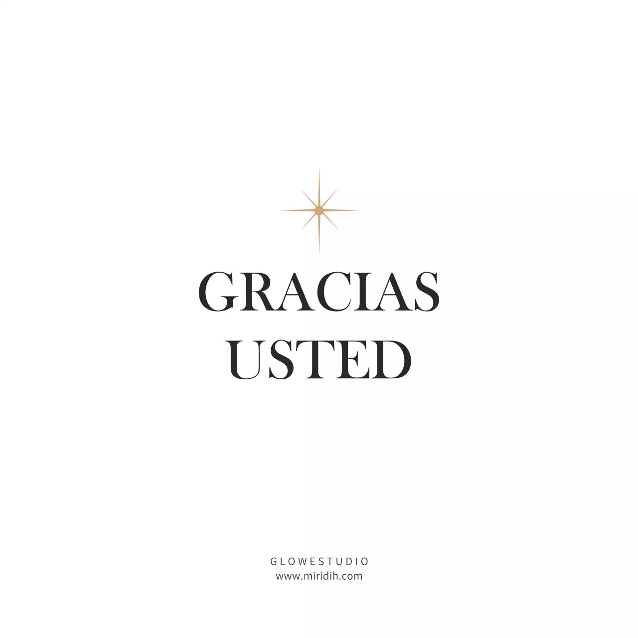 Elegante tarjeta postal de agradecimiento en gris