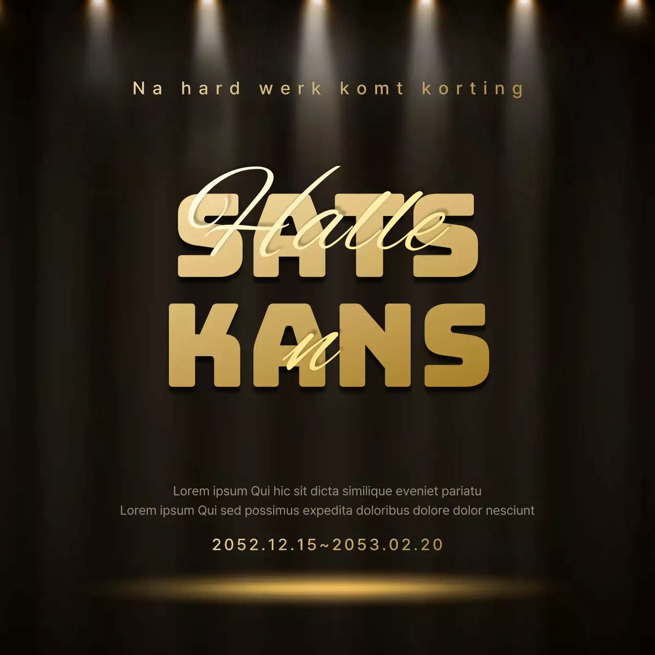 Spotlight SATs in zwart en goud kortingsactie