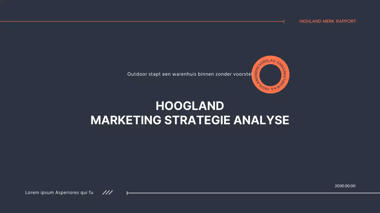 Keurig klassenopdrachtrapport in marine oranje