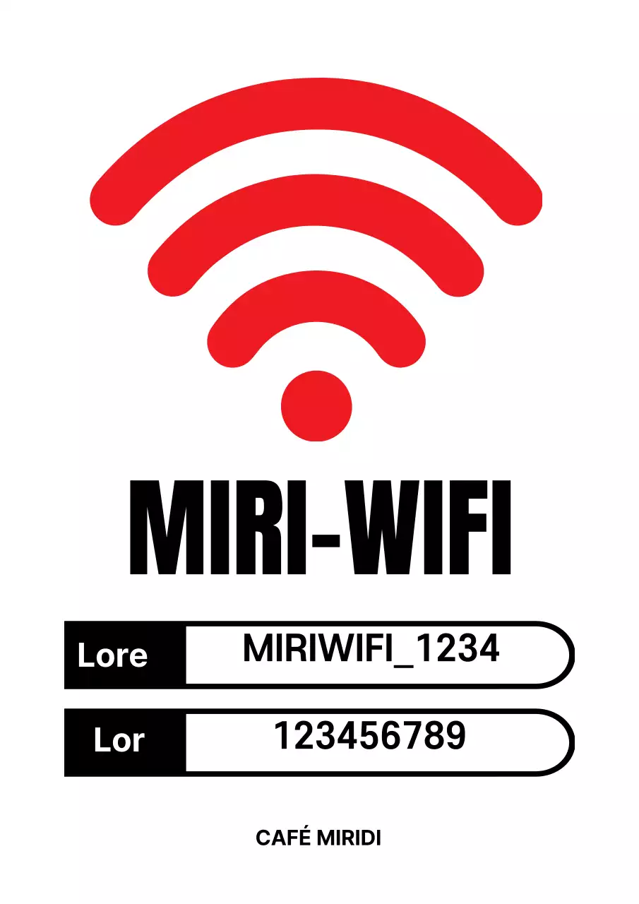 Signalisation wifi simple et blanche
