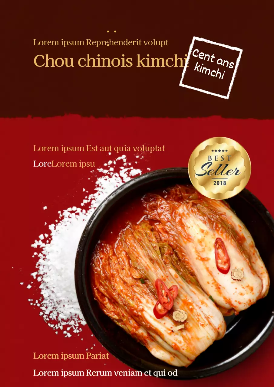 Un prospectus pour un restaurant de ramen en rouge