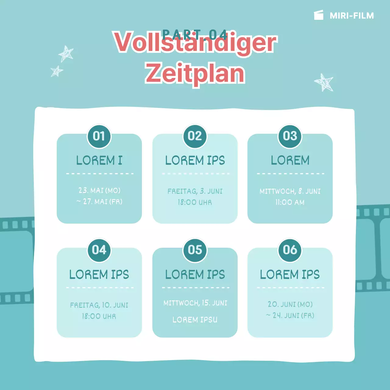 Minzige Filmfestival-KarteNews