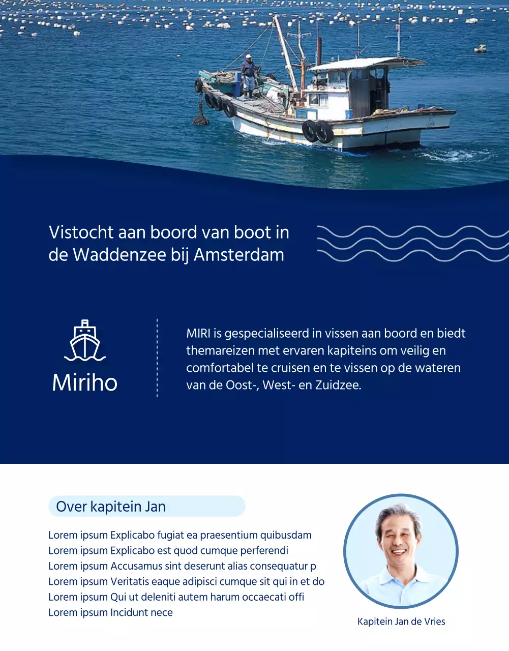 De details van Cobalt Blue's nette viservaring