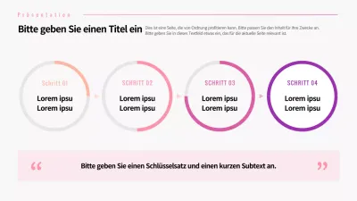 Kreisdiagramm mit rosa Farbverlauf