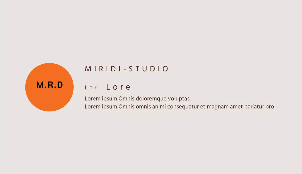 Oranje omcirkelde studio