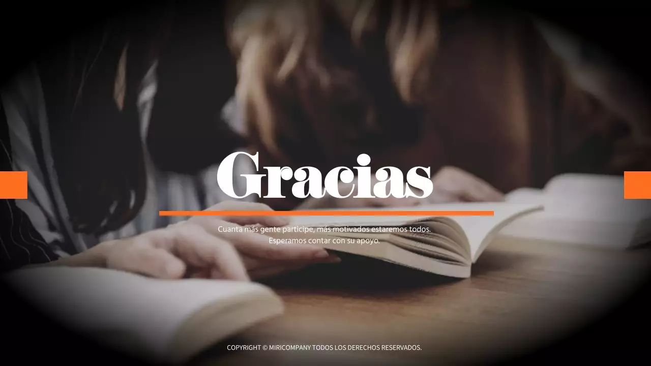 Naranja, limpio, moderno, reclutamiento para el club de lectura en un estilo libresco