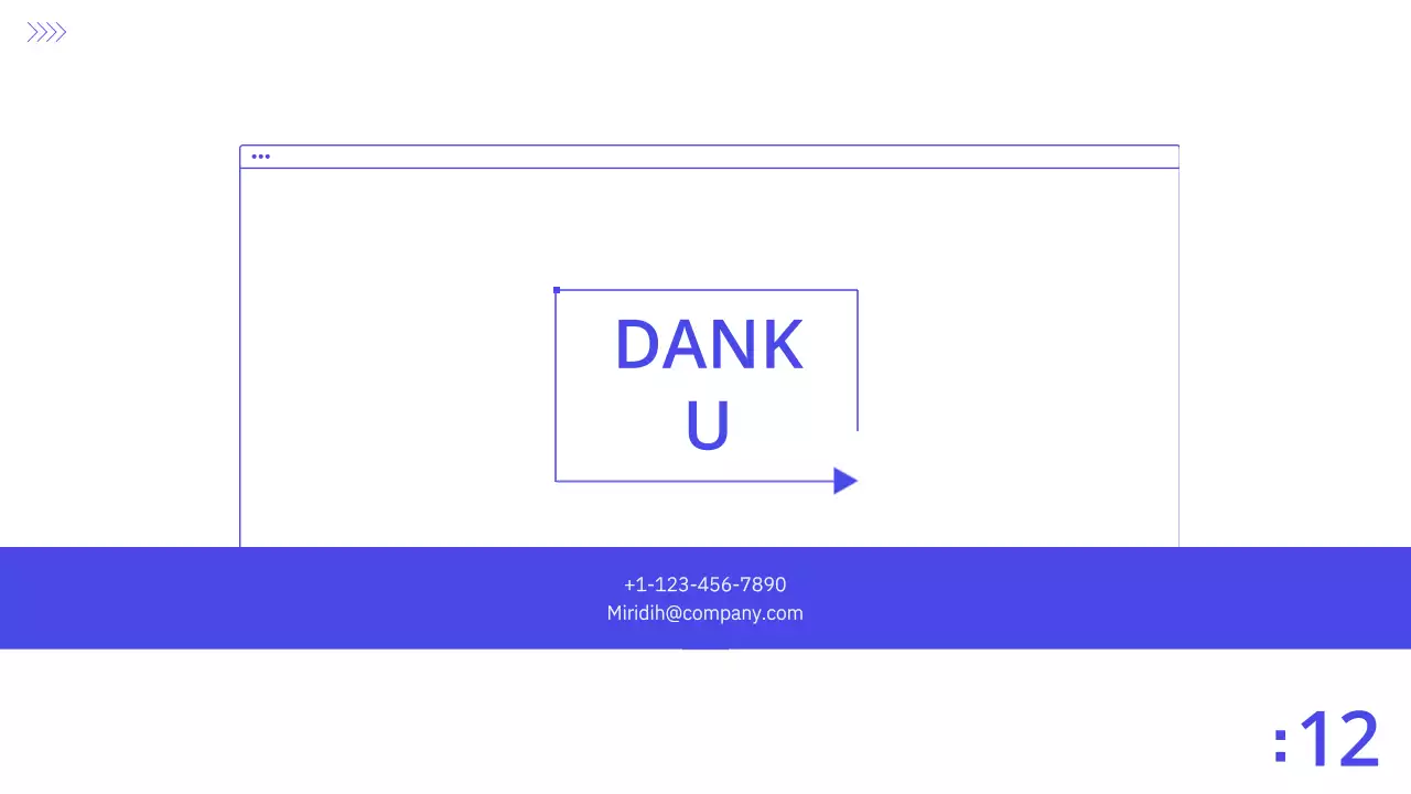 Blauw-wit bedrijfsplan bedrijfspresentatie PPT