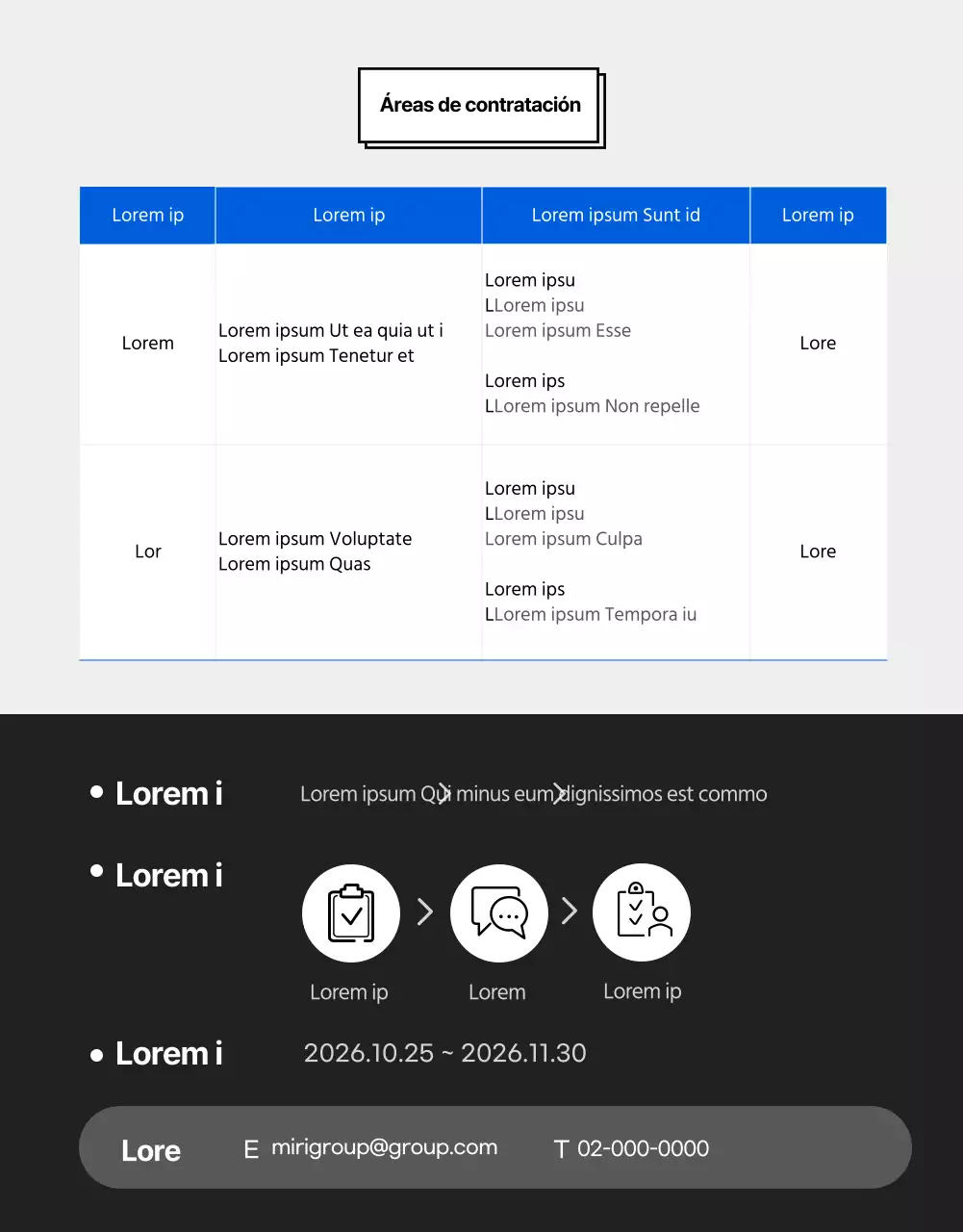 Detalles del trabajo en azul