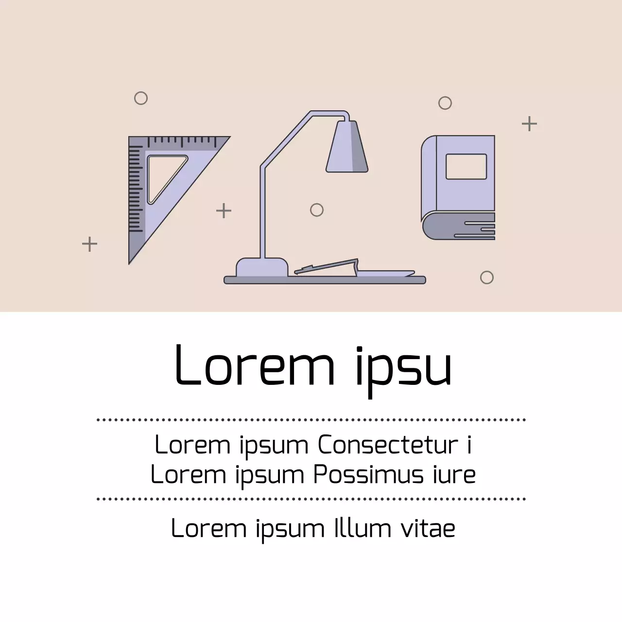 Rosa lila Illustration Studie Zimmer Schule Förderung