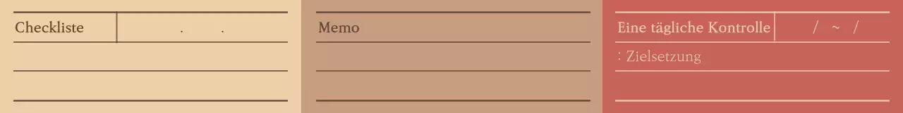 Sauberes Notizblock-Konzeptmuster in warmen Farben