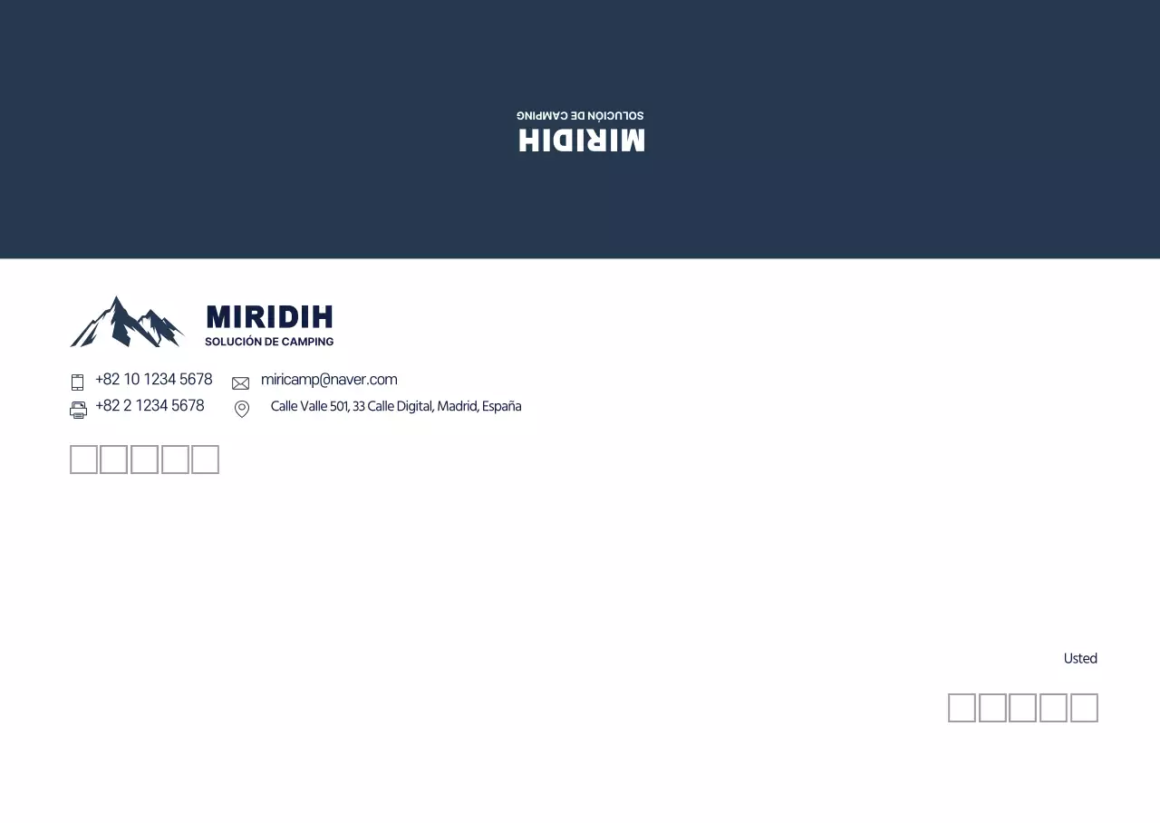 Logotipo azul negocio limpio