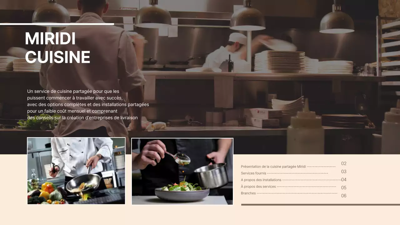 Brown Simple Shared Kitchen Entry Proposal Présentation PPT