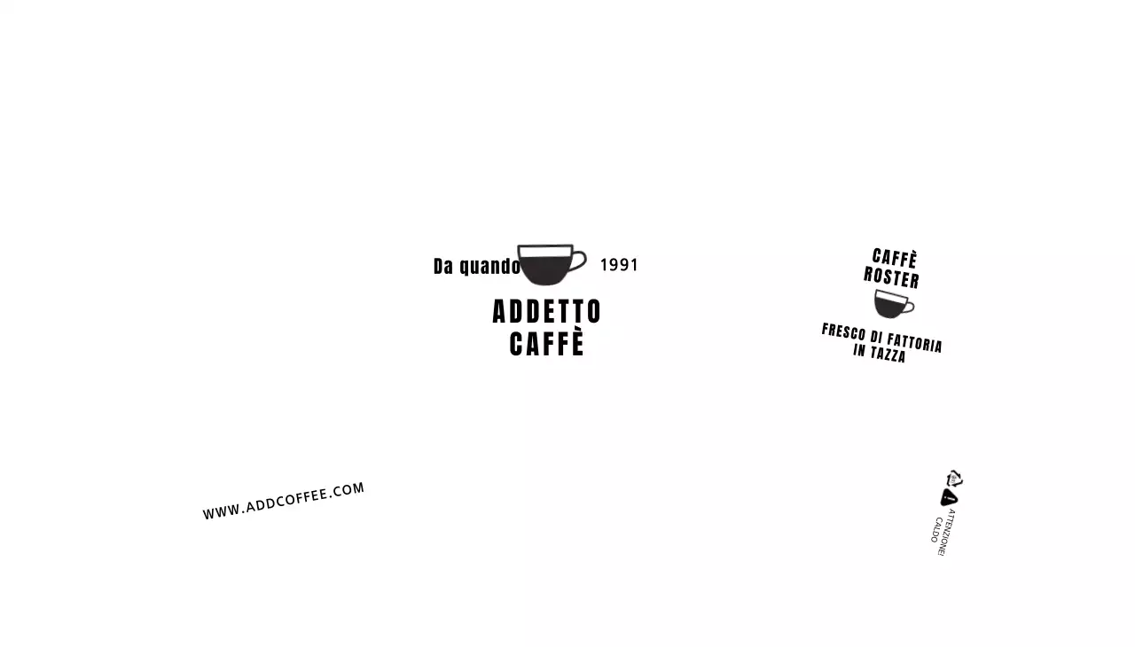 Bianco linee pulite illustrazione caffè