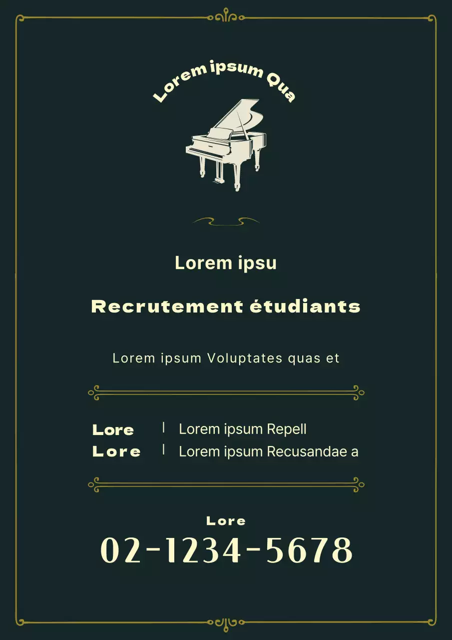 Recrutement d'étudiants pour l'école de musique verte