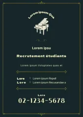 Recrutement d'étudiants pour l'école de musique verte