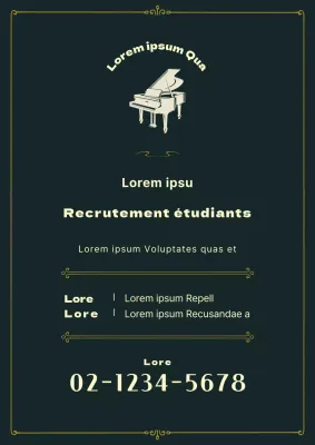 Recrutement d'étudiants pour l'école de musique verte