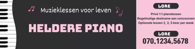 Zwart-wit toetsenbord illustratie muziekschool promotie