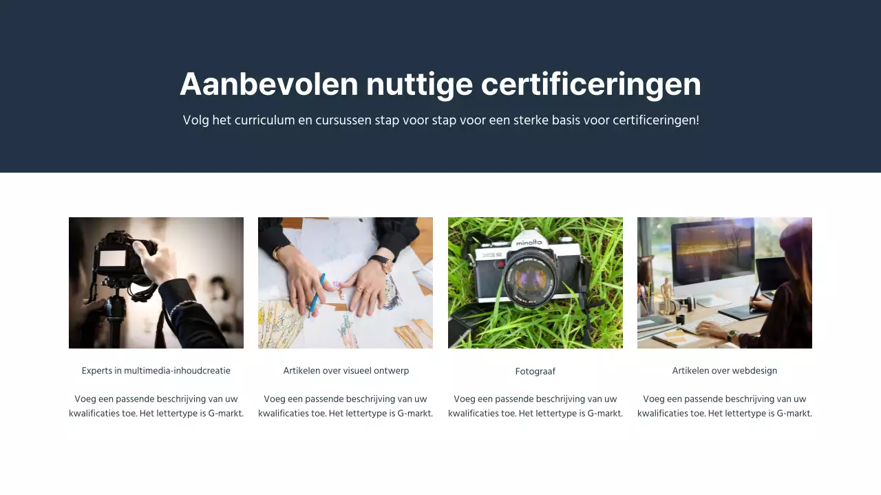 Een eenvoudige inleiding voor de afdeling public relations van een universiteit in marine en geel