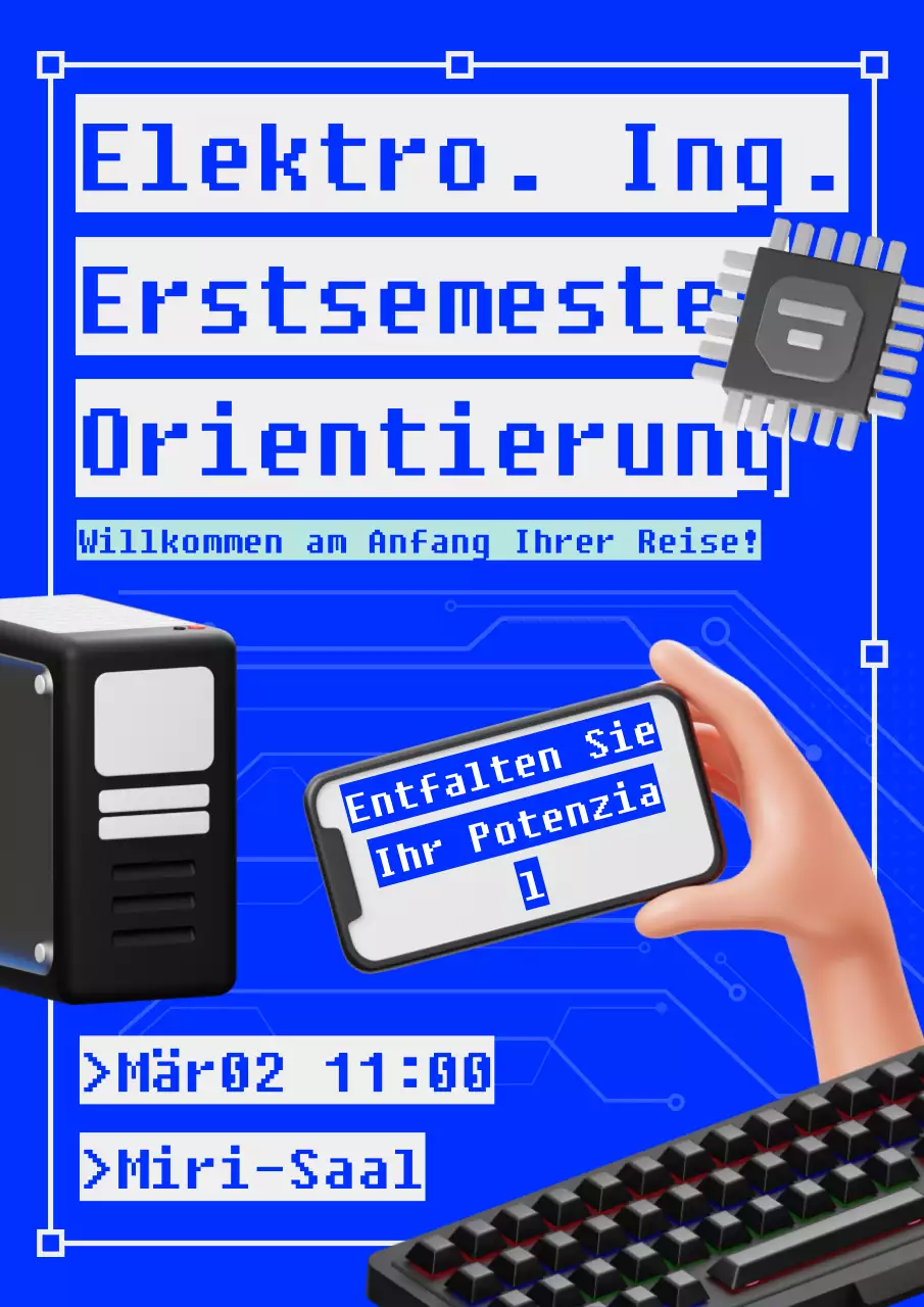 Blauer Hintergrund Illustration Rekrutierung