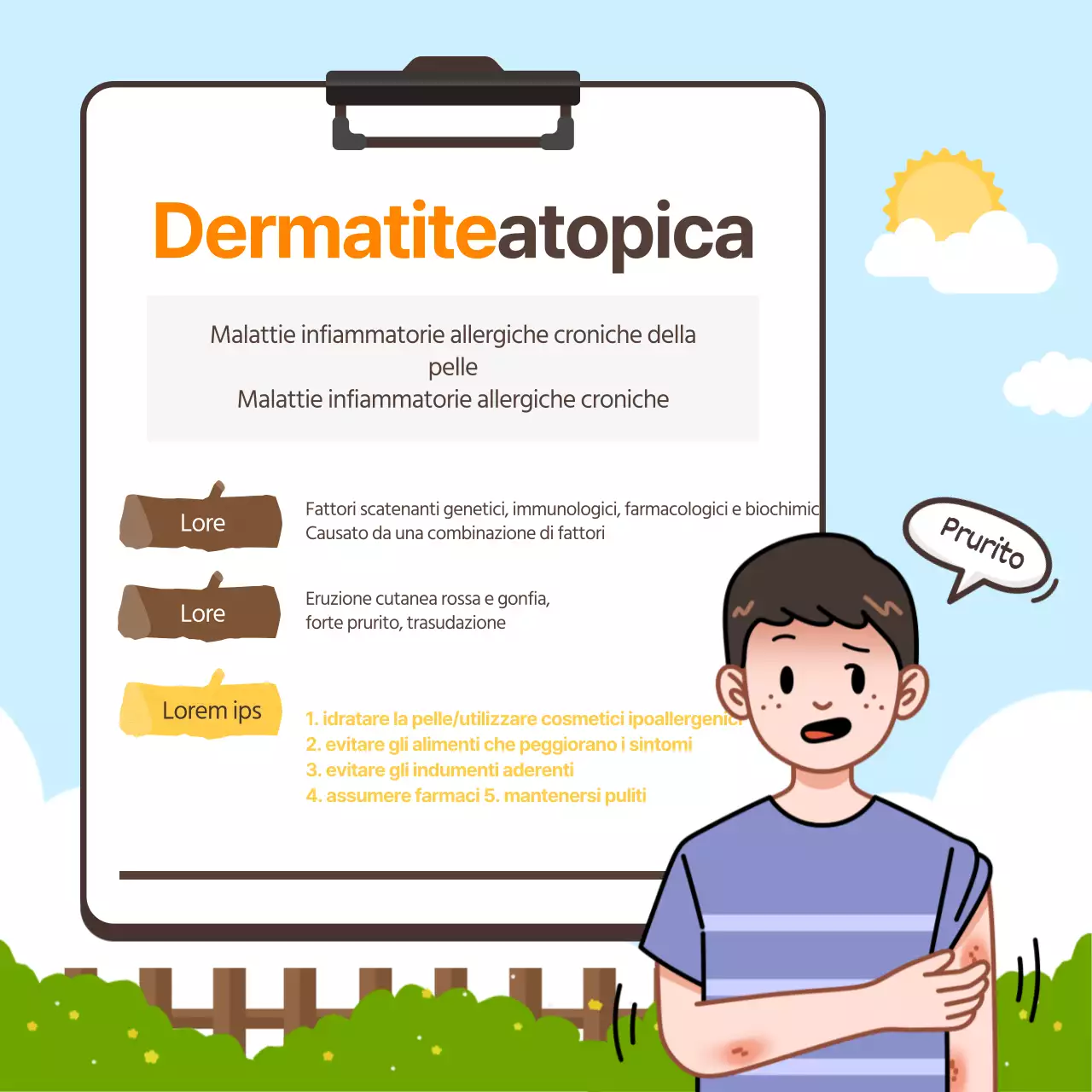 Design CardNews in giallo