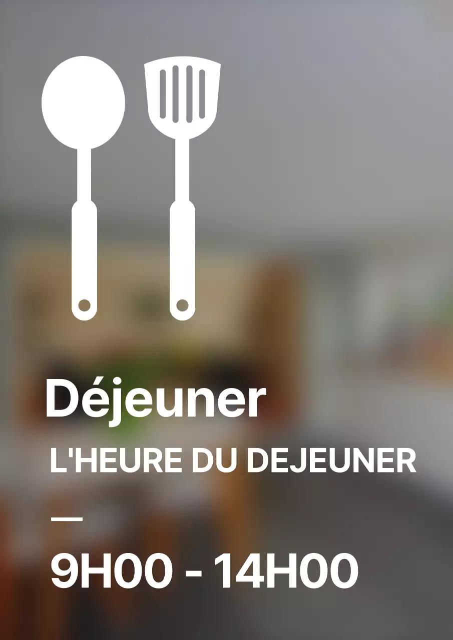 Une signalétique propre et élégante pour les plats du jour