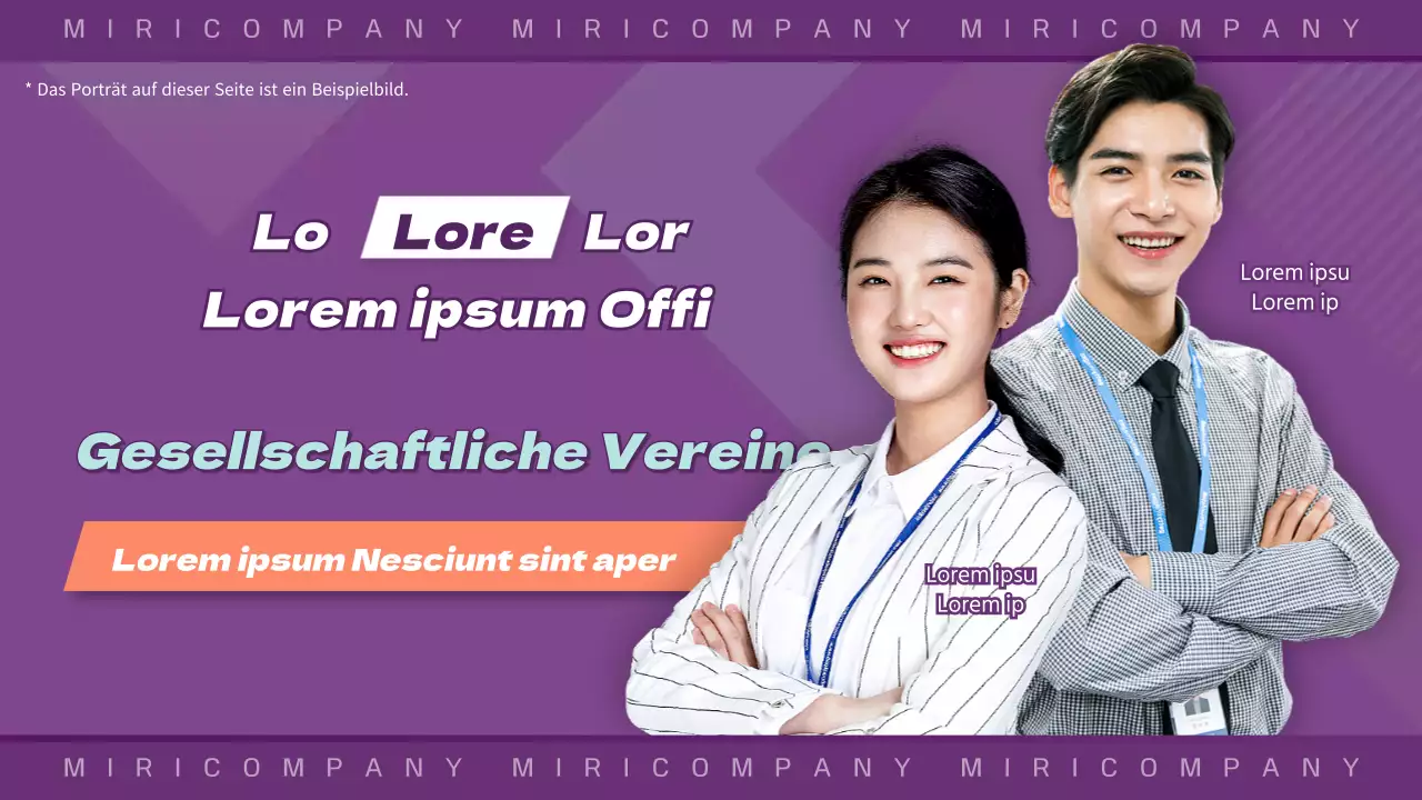 Vorschaubild einer unternehmensinternen Affinitätsgruppe mit einer konzeptionellen lila Grafik