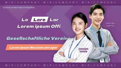 Vorschaubild einer unternehmensinternen Affinitätsgruppe mit einer konzeptionellen lila Grafik