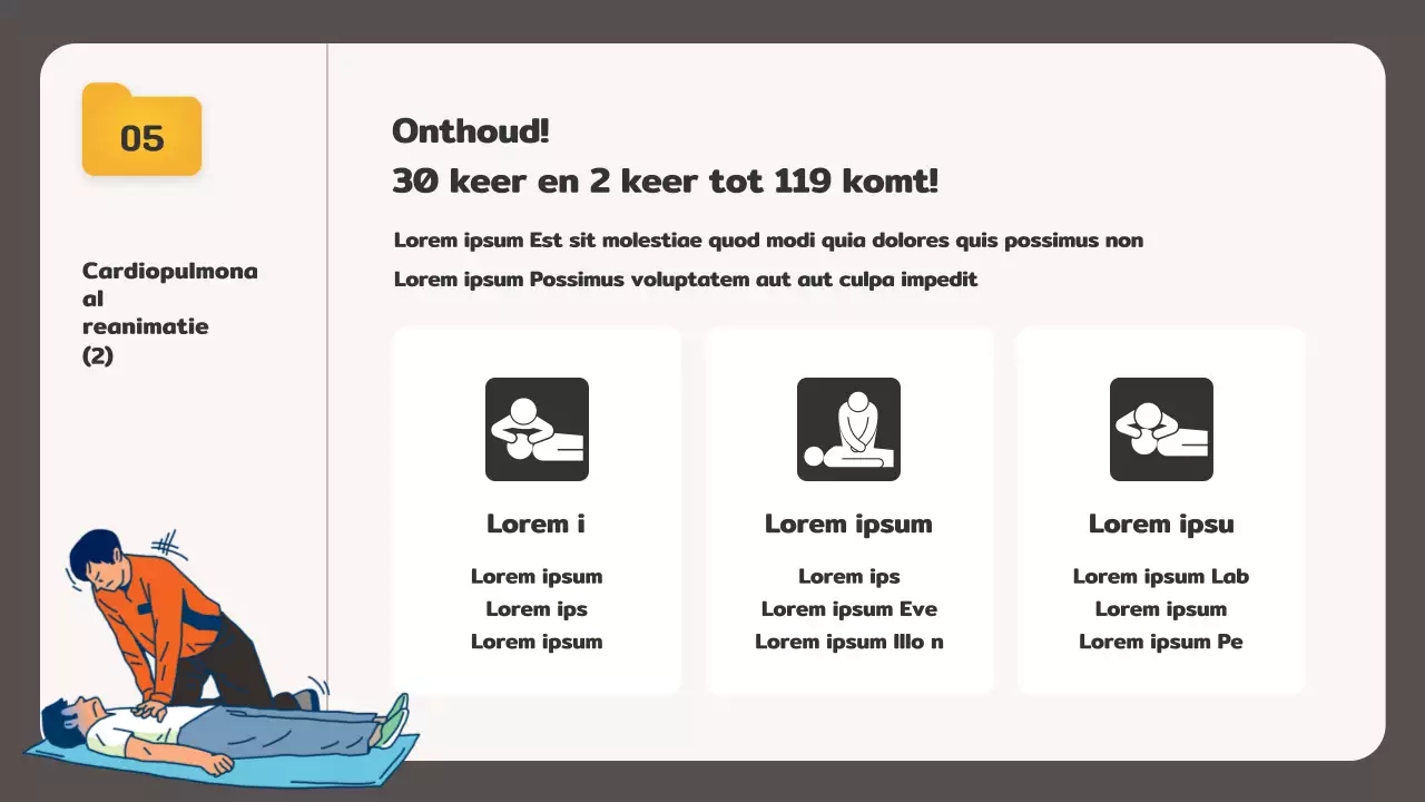 Brandveiligheidstraining met een beige bestandsverkennerconcept