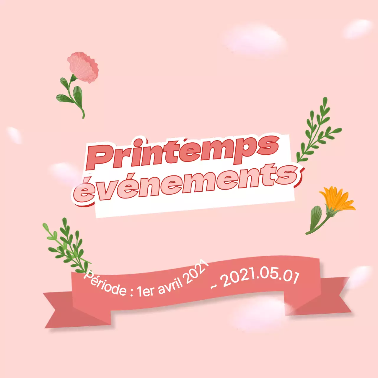 Un joli événement printanier en rose