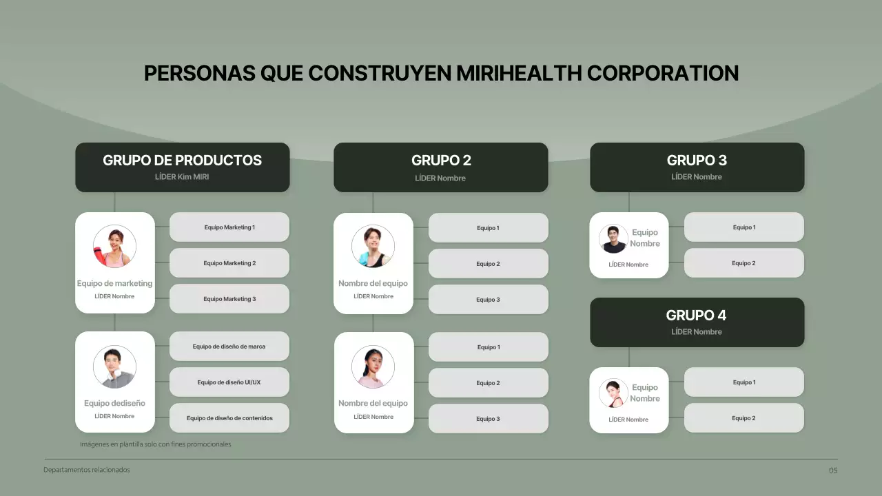 Informe empresarial de empresa sanitaria tranquilo y limpio en tonos verde oscuro